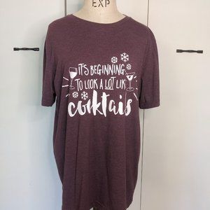 Holiday Tshirt, Maroon
